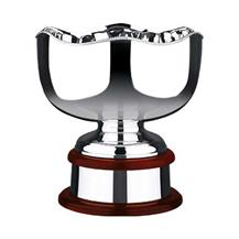 453 Plain Silver Plated Trophy Bowl